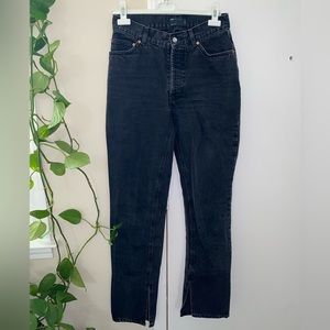 ASOS tall straight leg split hem jean